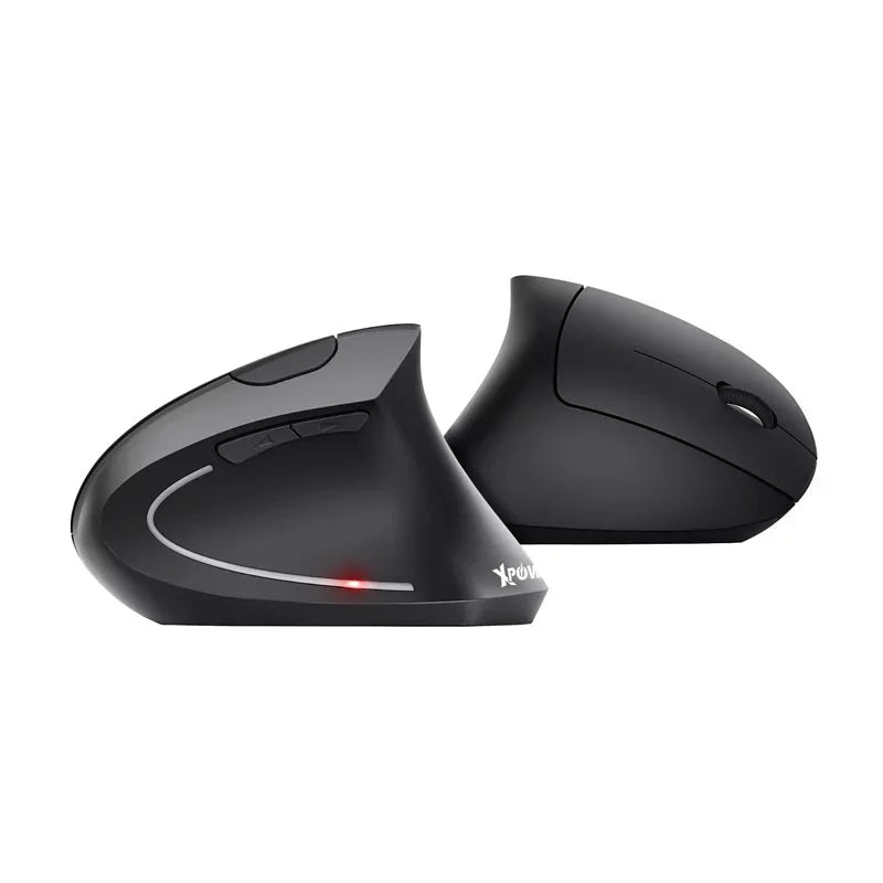 XPower Ergonomic Wireless Vertical Mouse - Black - Tashqila XPower Ergonomic Wireless Vertical Mouse - Black - Tashqila